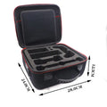 Black EVA game console accessory storage box bag with organised compartments for controllers and cables