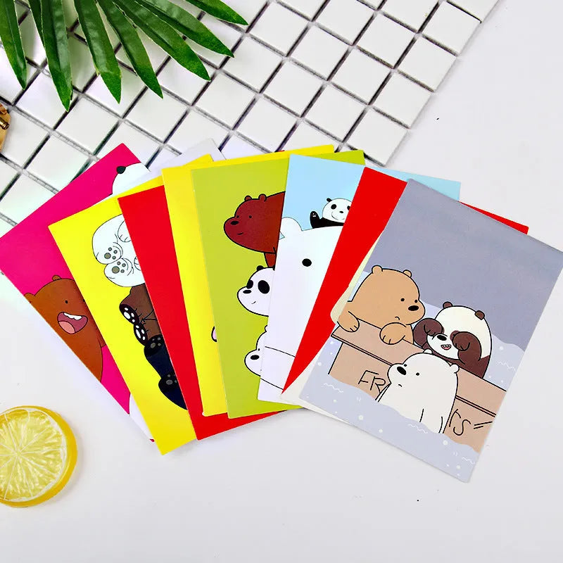 Japanese style postcard set with 9 Paris tower and historic site designs in multiple art styles
