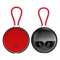 Wireless Bluetooth headset with noise reduction, wireless charging, power display, in black or red