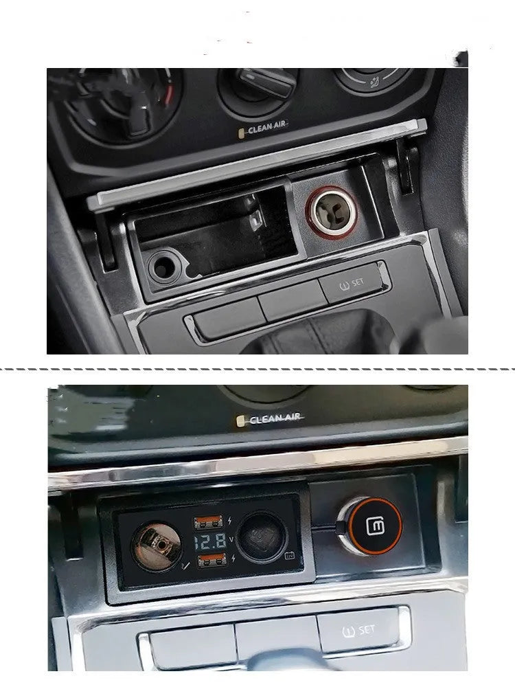 Volkswagen car charger for Lavida Pola Weiling models with QC3.0 fast charging USB port