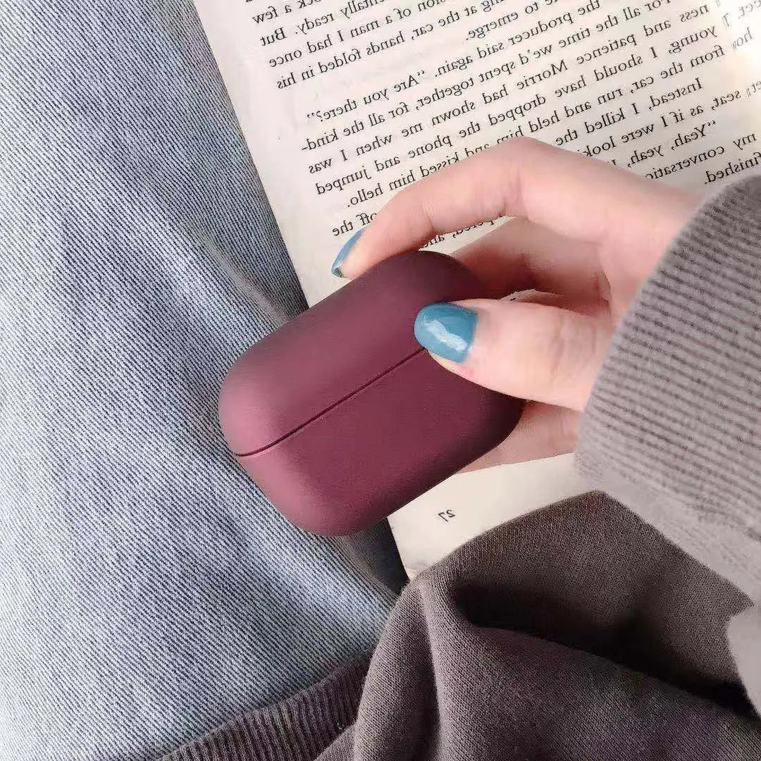 Compatible plastic protective case for Apple AirPods Pro shown in multiple colour options.