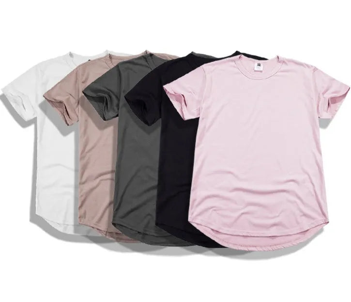 Men's oversized hip hop T-shirt in streetwear style, cotton blend, available in multiple colours