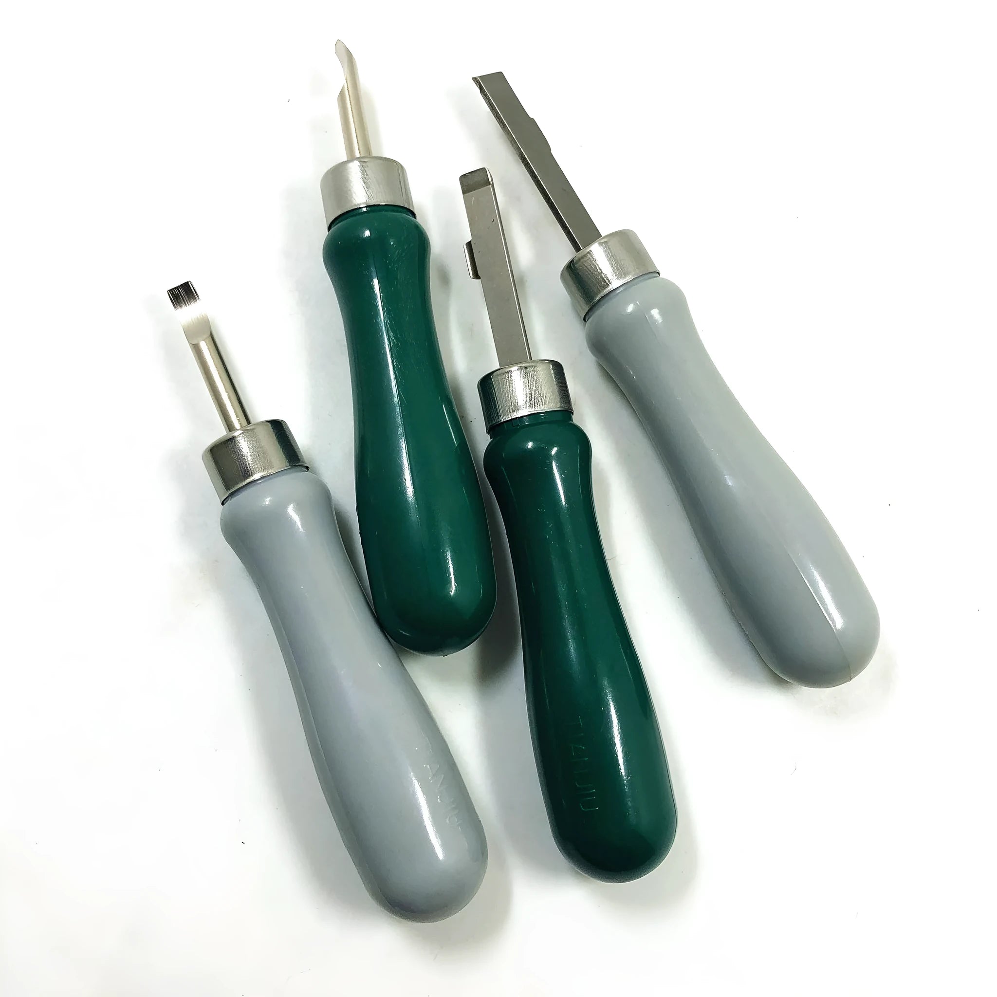 Watch back cover opener pry knife tool in green and grey colour options for mechanical watch repair