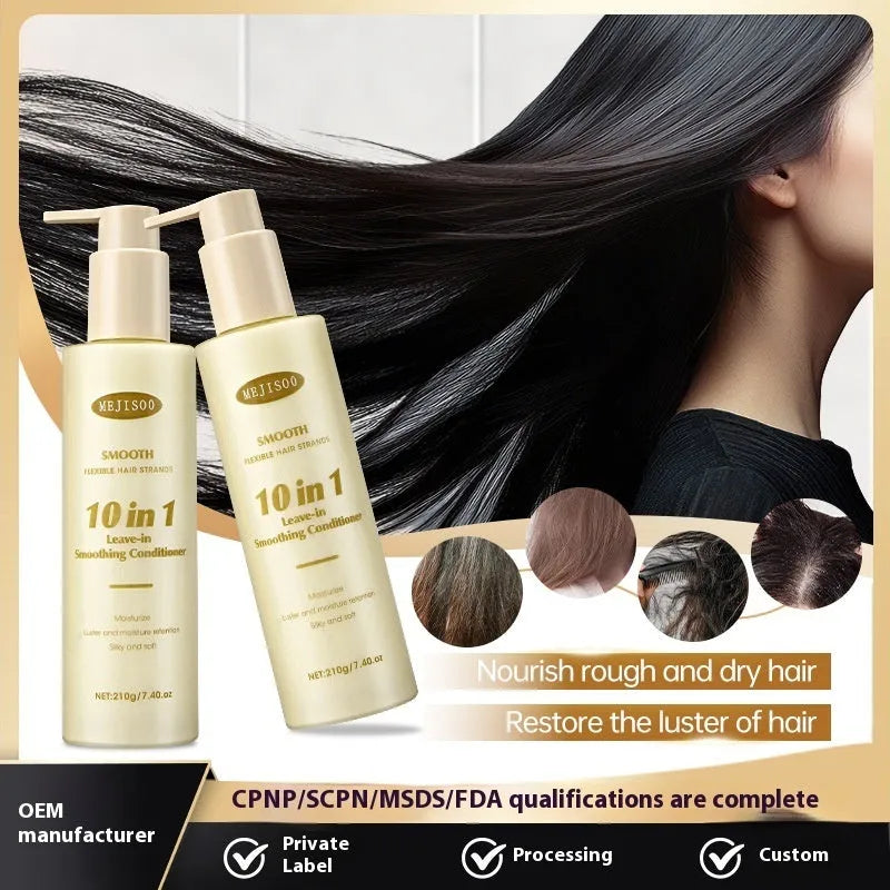 Wash-free 10-in-1 hair conditioner 210g bottle for ladies hair care