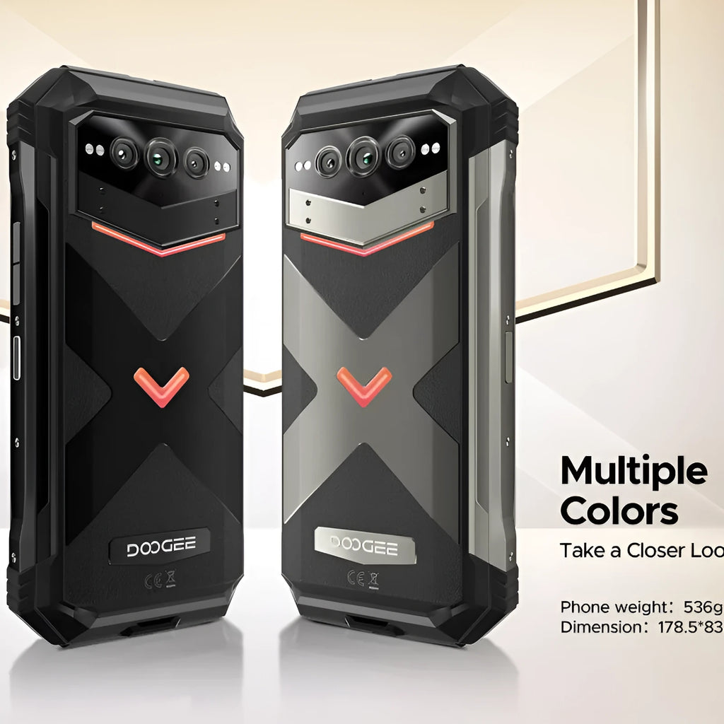VMAX PRO black or grey mobile phone with plastic construction and included charger