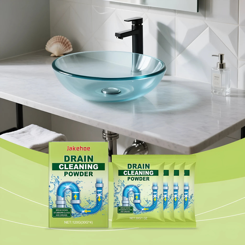 120g pack of drain cleaning powder for blocked sinks and basins