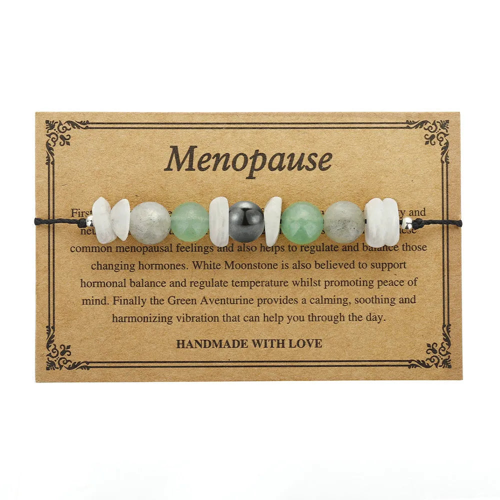 Geometric stone beaded bracelet in colour 3906 with manual craftsmanship