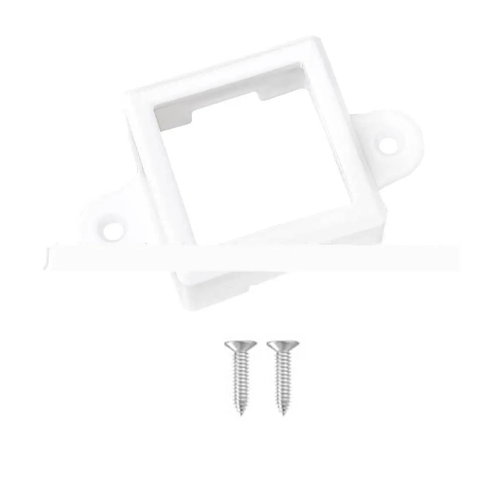 White plastic LED light protective lampshade cover, dimensions 1.7cm by 6cm.