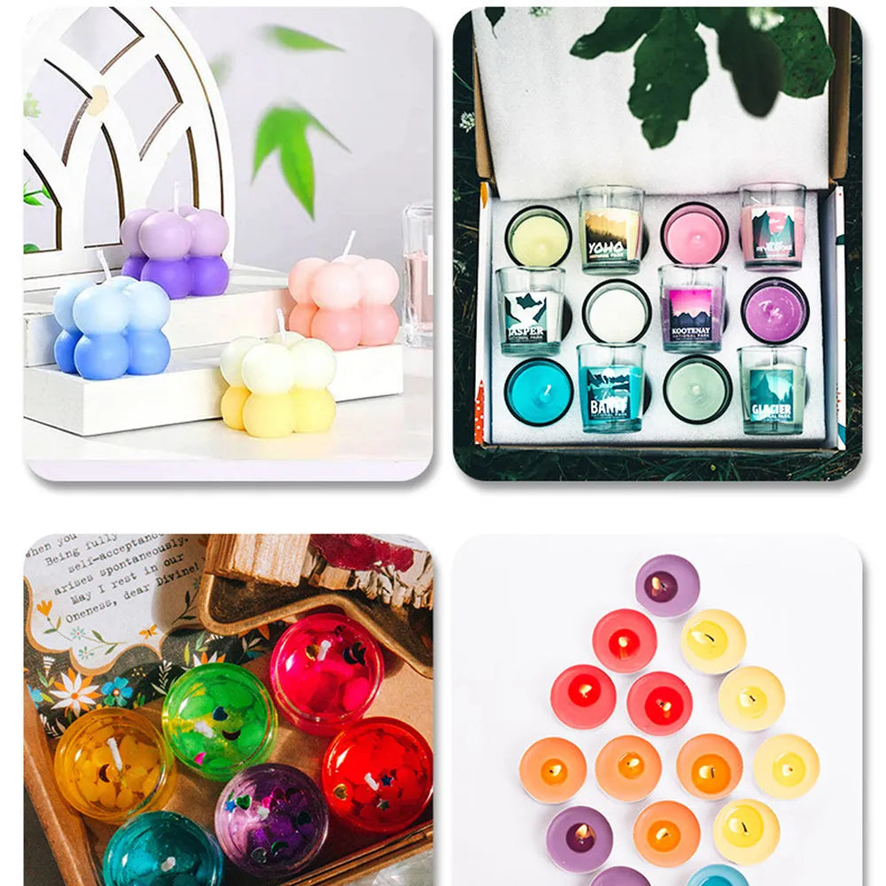30 colour oil-based dye concentrate bottles for DIY candle and soap making