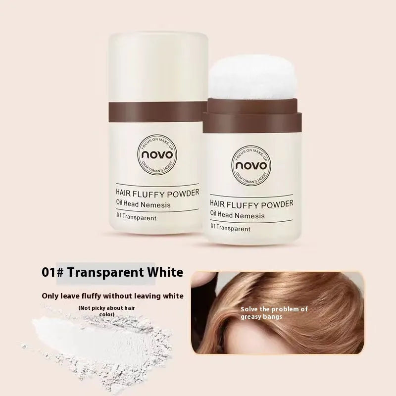 Veejaga mattifying hairline oil control powder compact in transparent, brown and dark brown shades