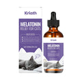 Dietary supplement melatonin L-theanine drops 60ml with valeriana root and withania somnifera extracts