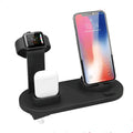 White three-in-one charging station with headphone stand and dual USB ports