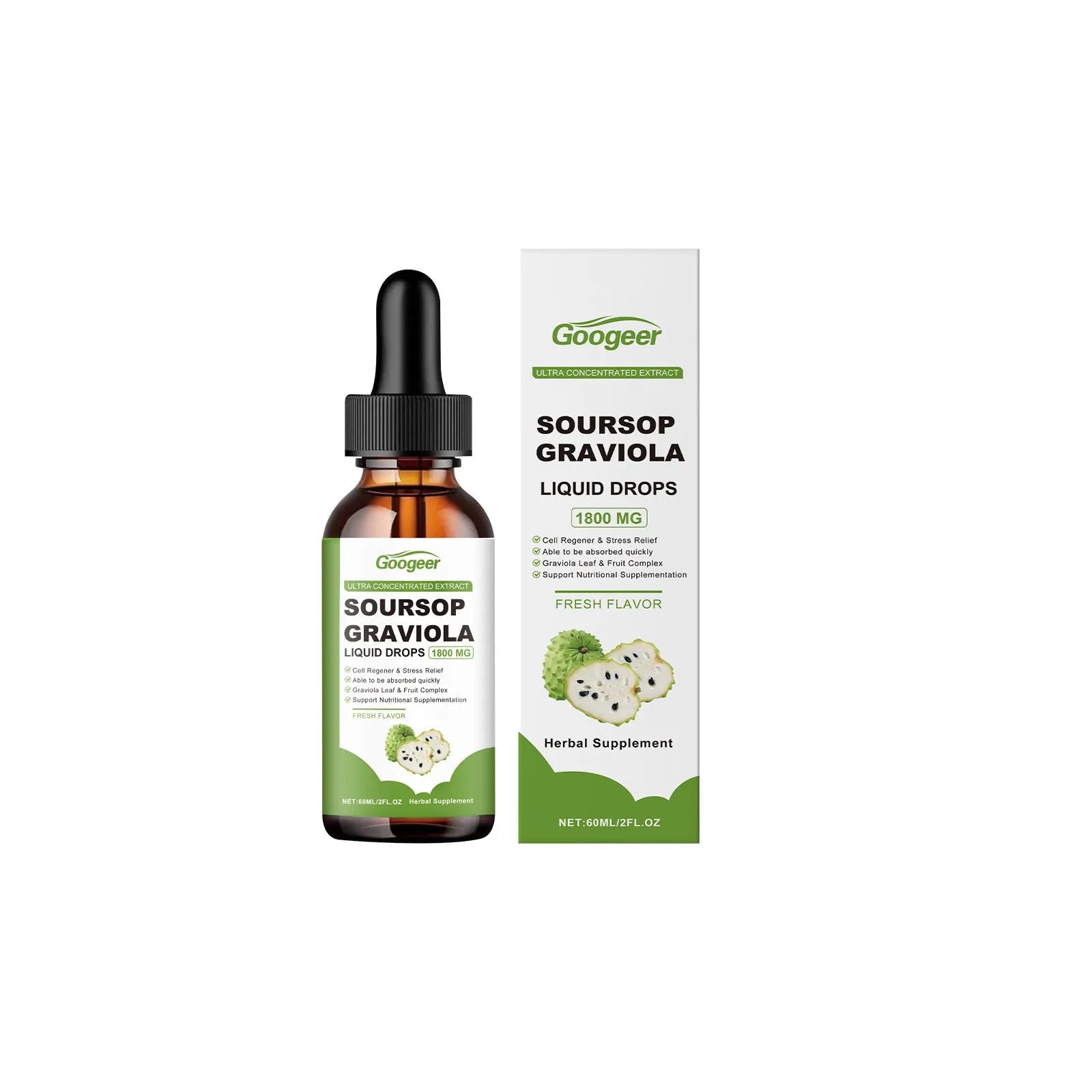Googeer Liquid Drops Body Treatment 60ml bottle for dry skin hydration