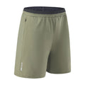 Men's loose-fitting ice silk quick-dry cropped pants in Army Green colour, shown from side view