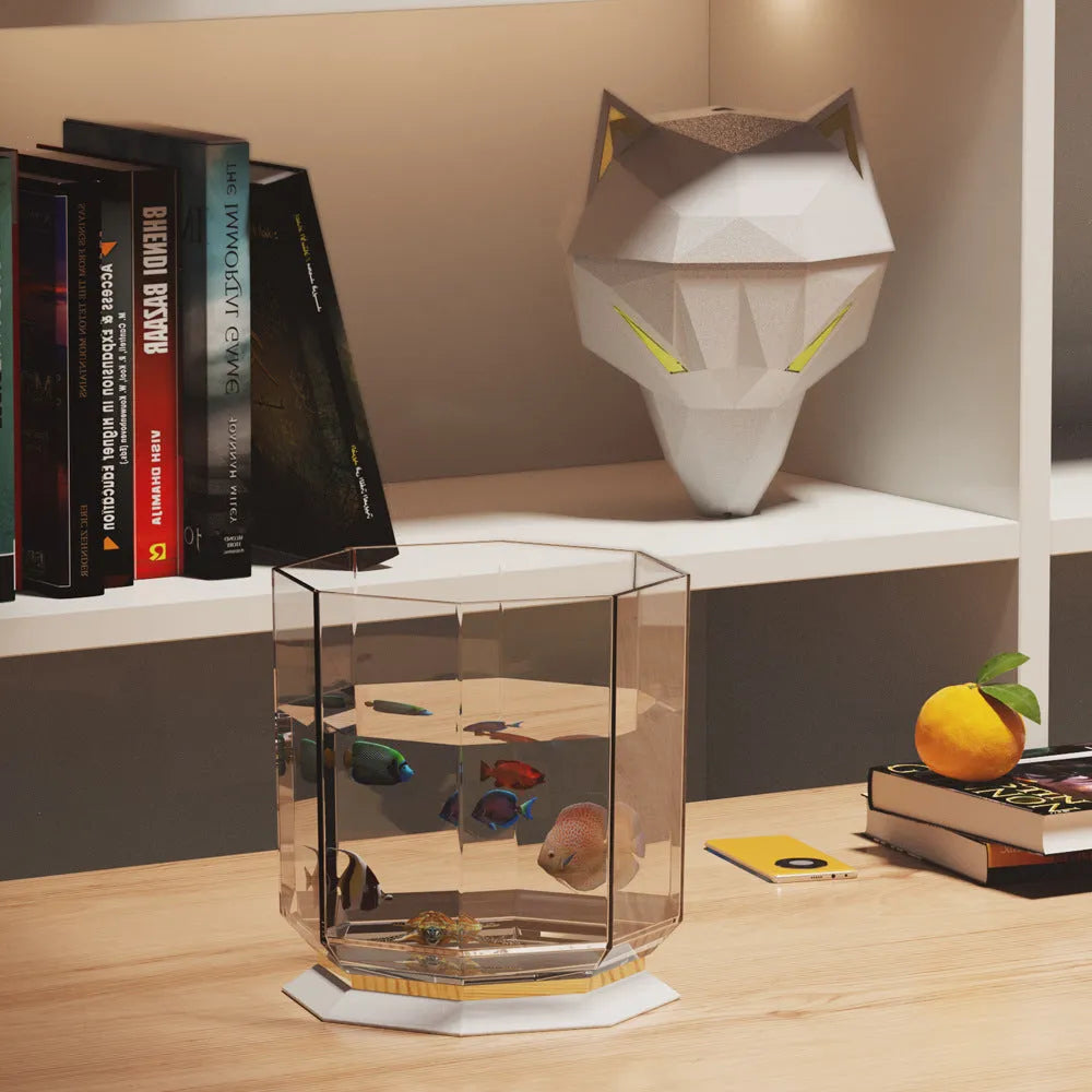 War Wolf desktop humidifier with LED lights showing mist output from 650ml tank