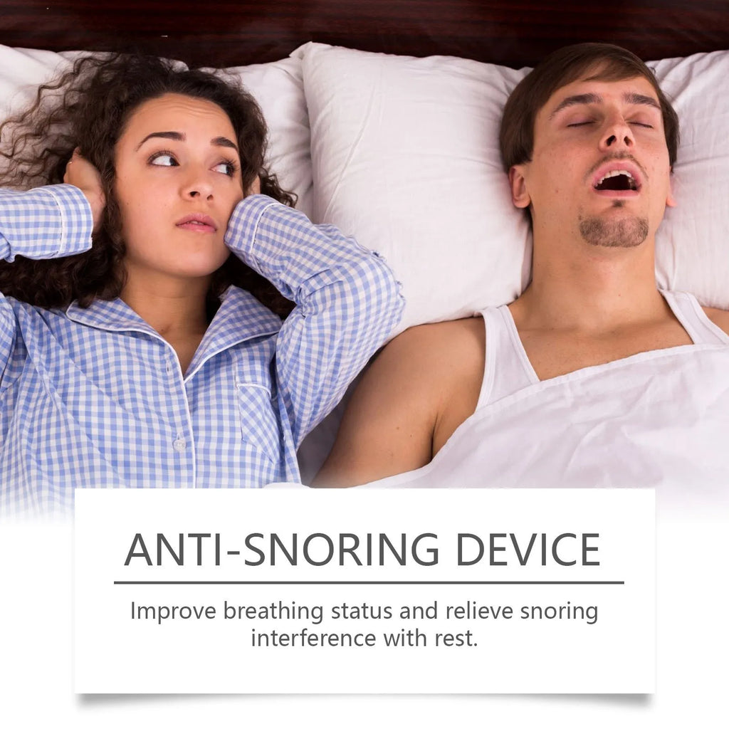 Anti-snoring gentle care night sleep device, a single-piece snoring stopper.