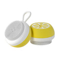 Silicone pet bath brush and massage comb in yellow, navy or grey colour with 2-in-1 design for dog and cat grooming