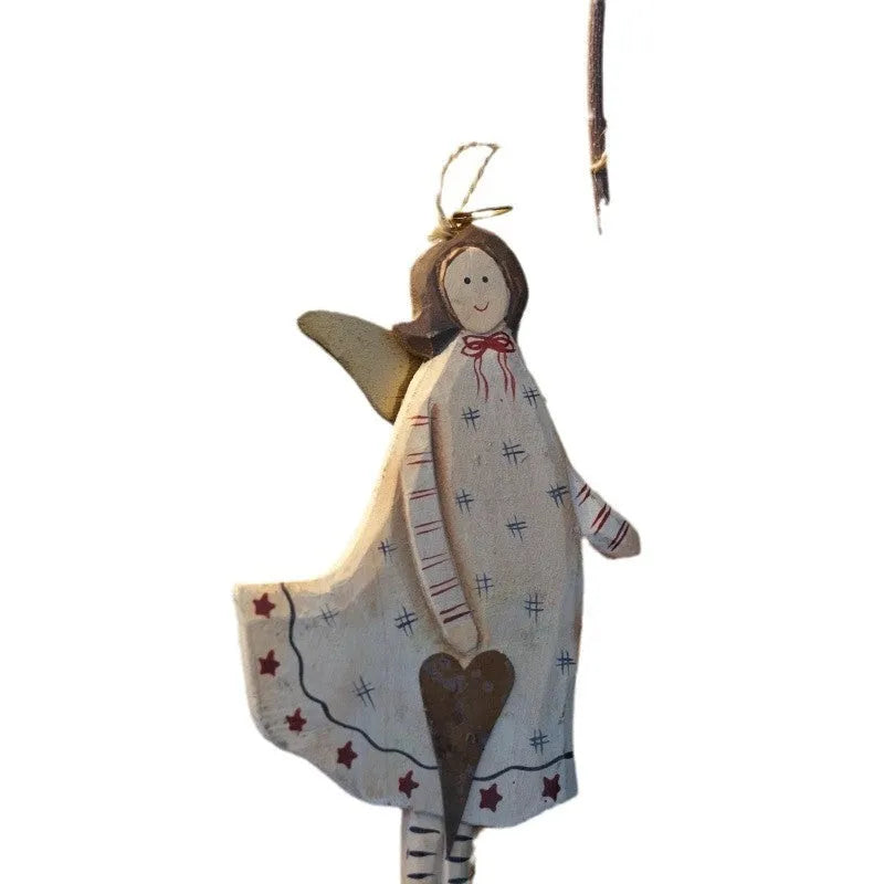 Hand-painted carved wooden door pendant showing love heart, XINGX, and letter design options.
