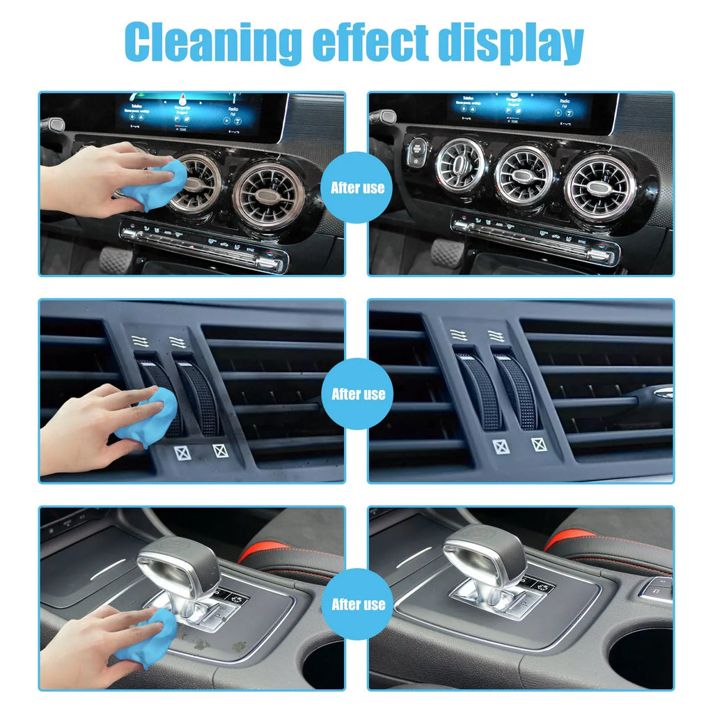 20g pack of grey cleaning putty for car vent and interior gap dust removal.