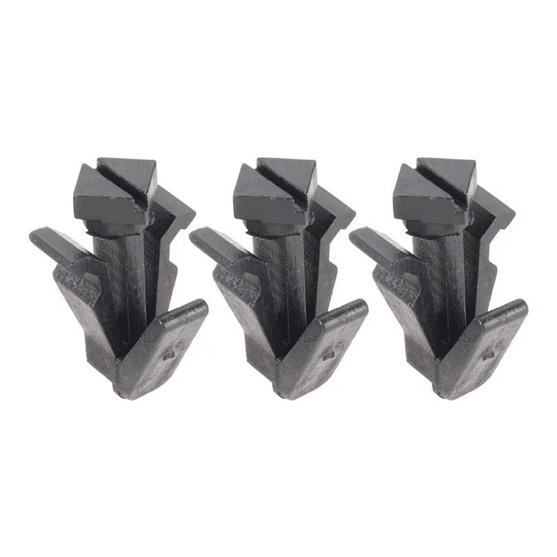 Black plastic bumper cover radiator grille fastening clip for Nissan vehicles model 76882-0M060