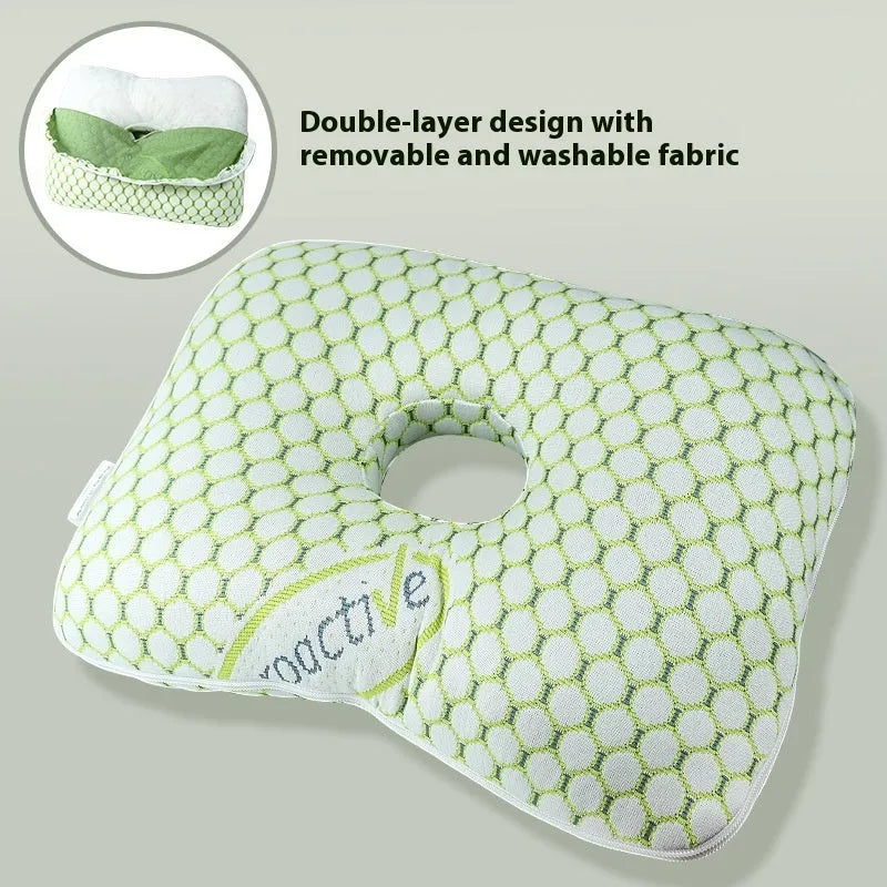 Beauty salon single hole ear pillow in New Chinese style, shown in a grey colour option.