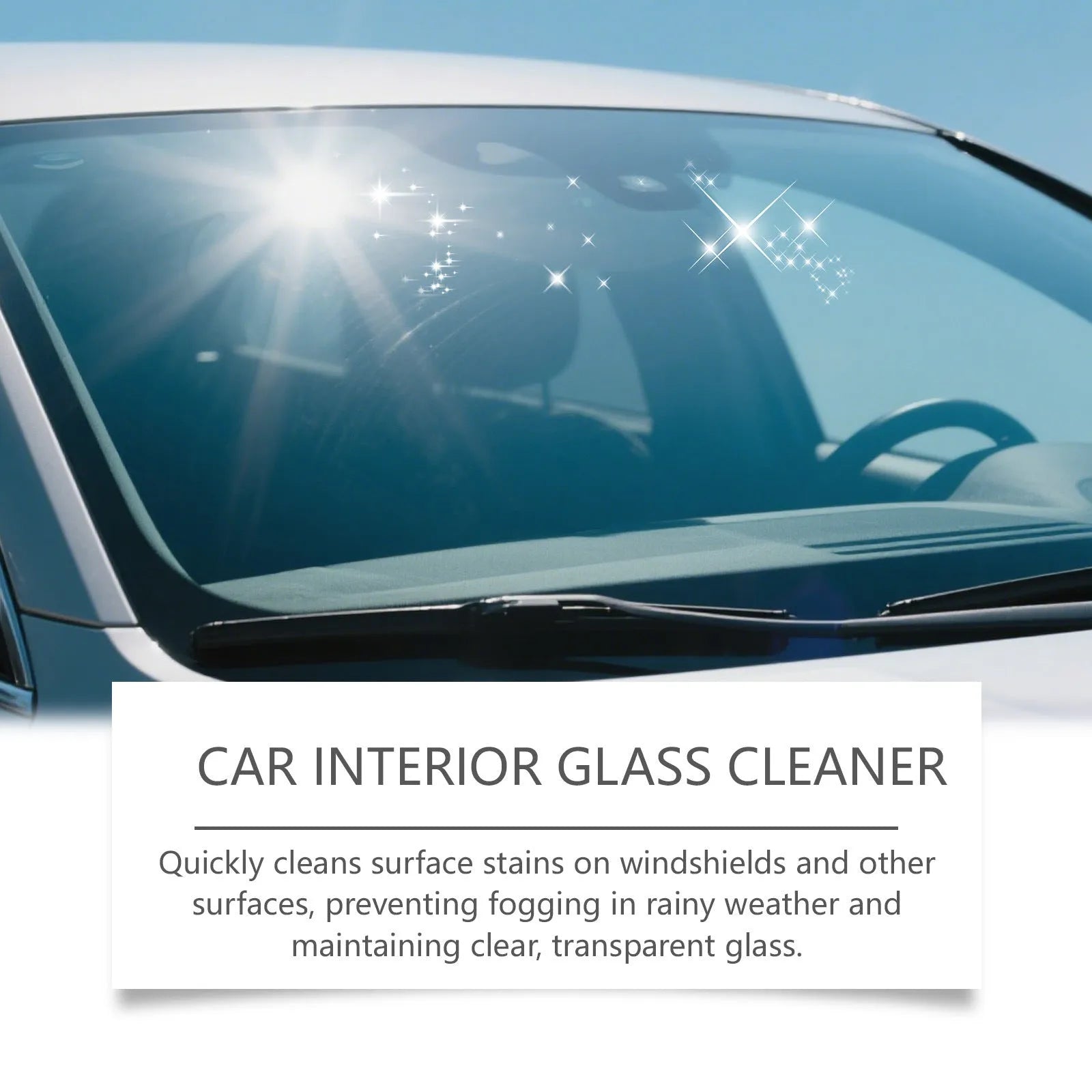 Glass Restore Cleaning Paste 120g pot with sponge and towel for windshield stain removal and anti-fog