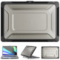 MacBook laptop with a snap-on thermoplastic polyurethane protective shell in elegant apricot colour.