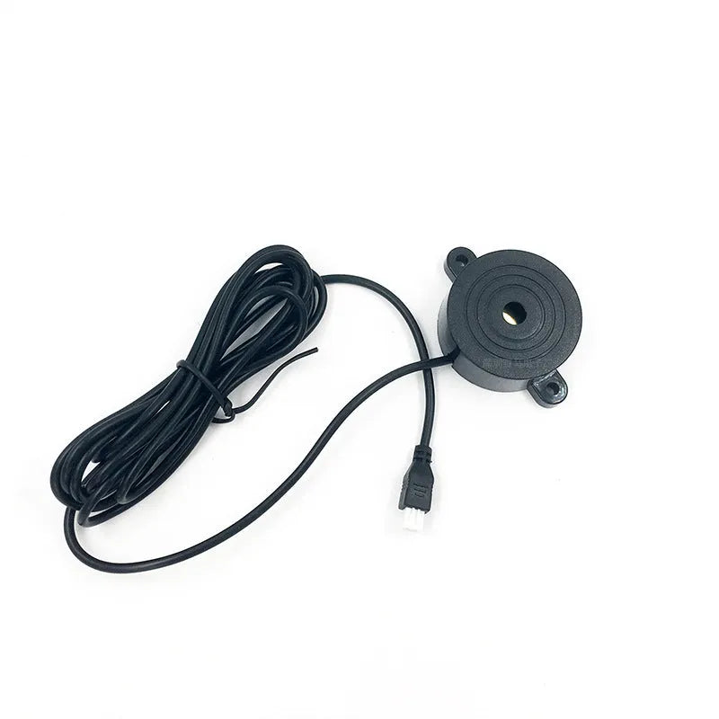 Four ultrasonic parking sensors and buzzer unit for car reversing radar kit with hole saw.