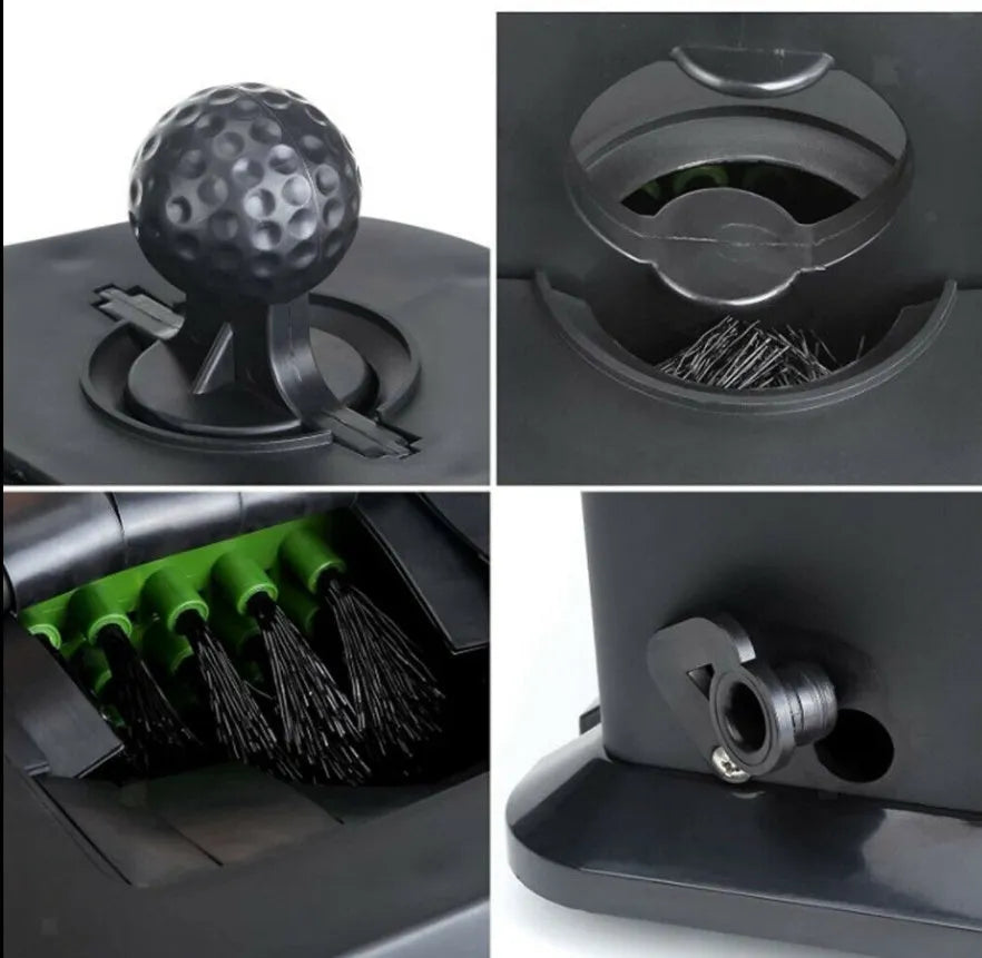 Black plastic golf cart car washing rod washer with compact 27x16.2x22.5cm dimensions