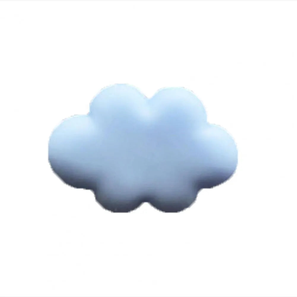 Resin Baiyun cartoon car fragrance clip in light green colour attached to a car air vent