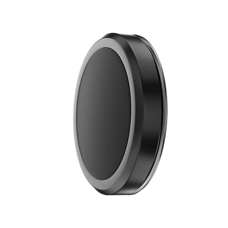 Obsidian black alloy magnetic adsorption mobile phone holder with two magnetic disks