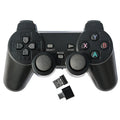 Classic Black 2.4G wireless gamepad with buttons and analogue sticks on a dark background.