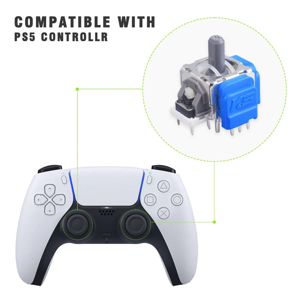 Hall effect magnetic rocker joystick replacement for PS5 PS4 XBOX Switch controllers