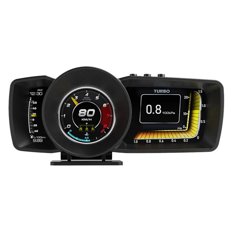 A600 OBDII monitor driving computer with TFT display screen showing vehicle diagnostic data