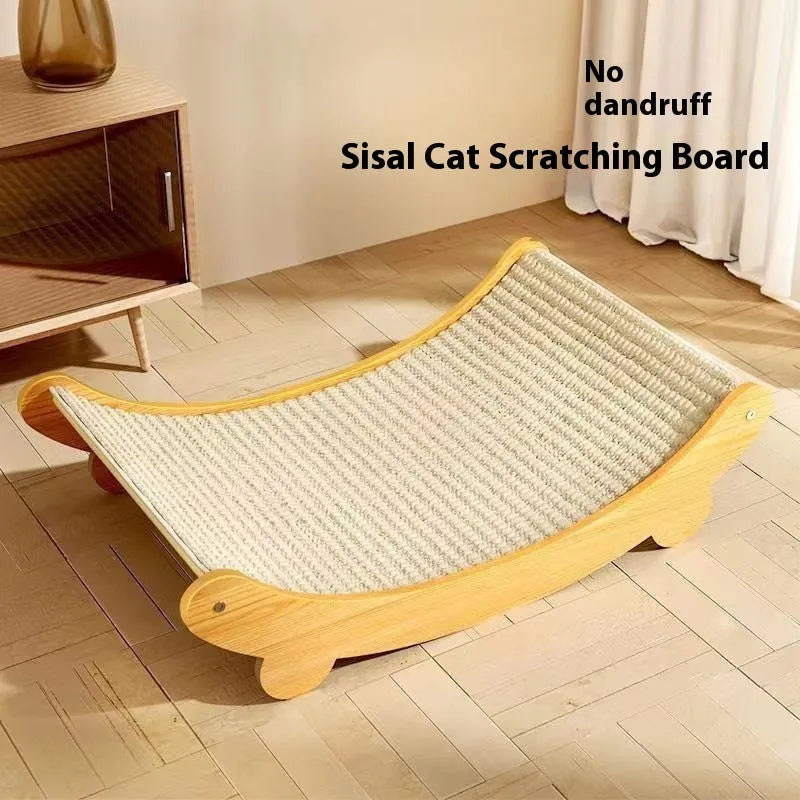 Sisal blanket cat scratch board in pastoral design available in small or large sizes