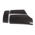 Three ABS carbon fibre pattern armrest box protective covers for car centre console