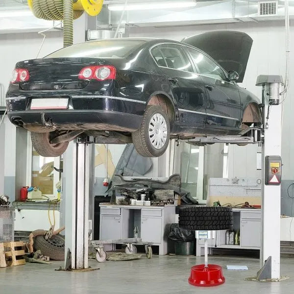 Portable wheel balancer with aluminium head and bull's-eye level for cars and trucks