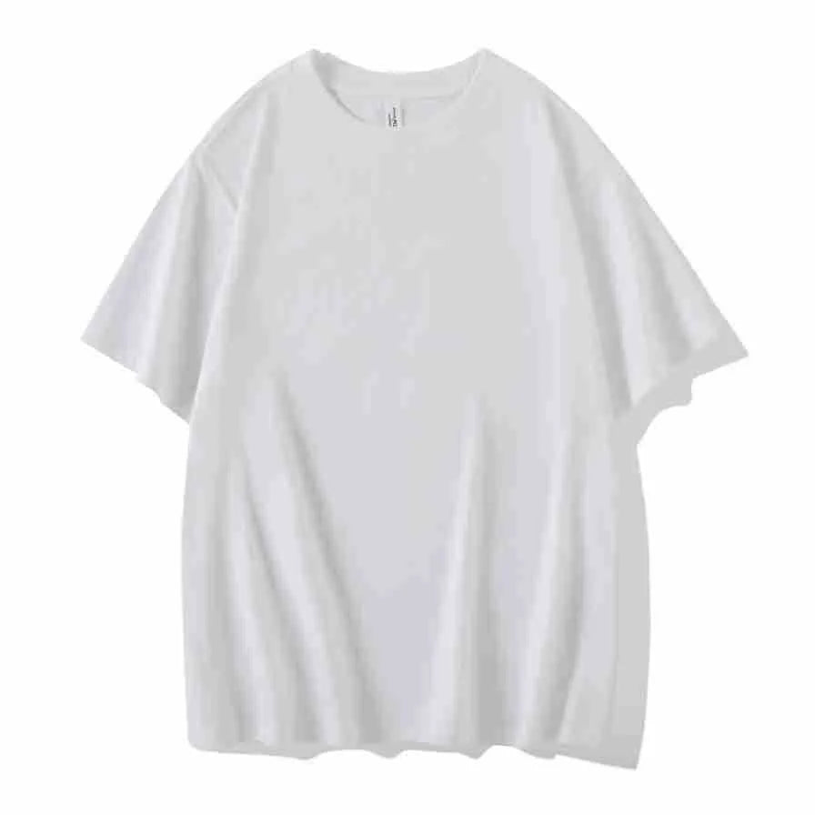 Heavy T-shirt 230g drop shoulder loose fit cotton blend in eight colour options