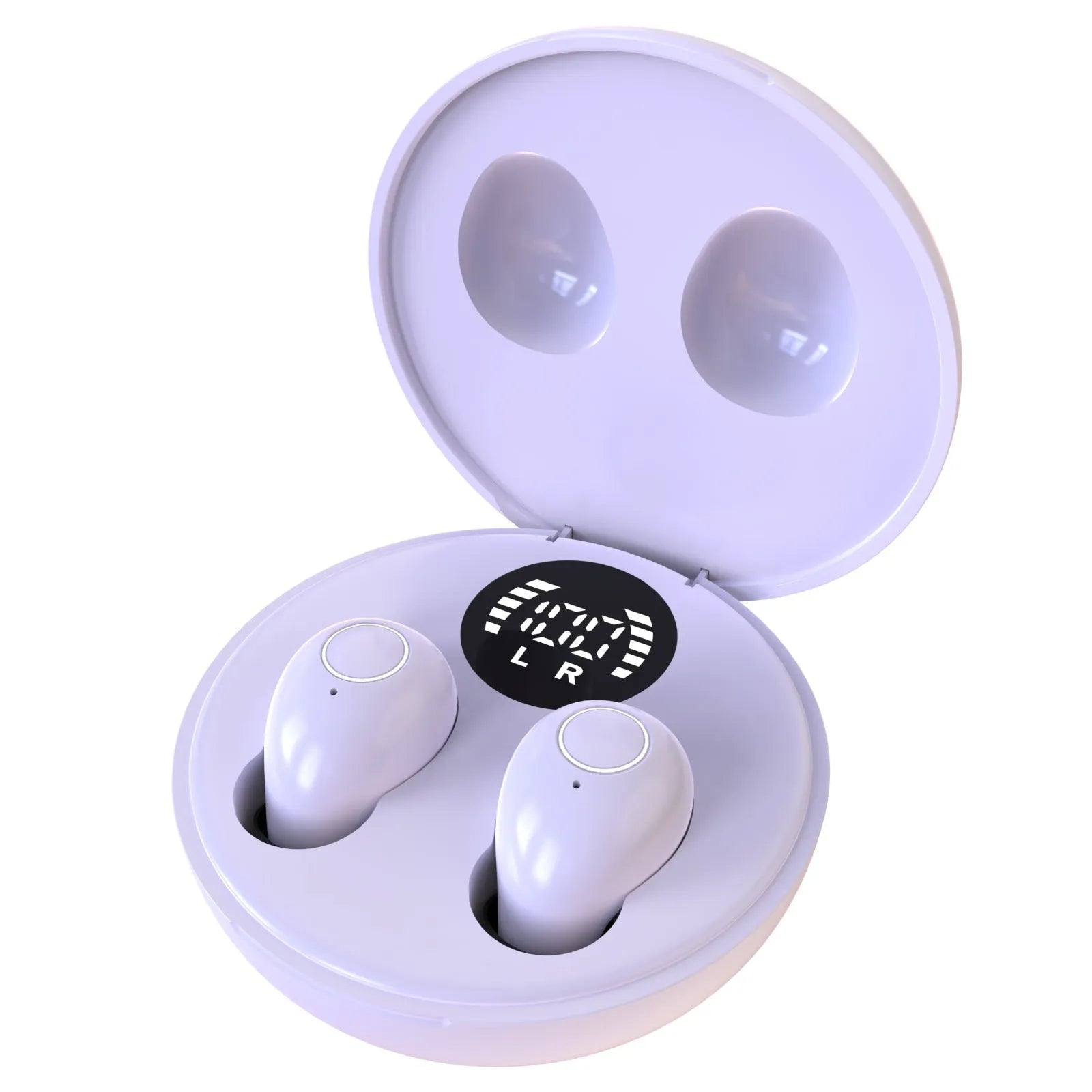 Wireless Bluetooth headset with digital display screen, in-ear design, PC ABS material