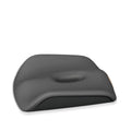 Car seat cushion in black, measuring 409x427x118mm, with polyester fibre fill