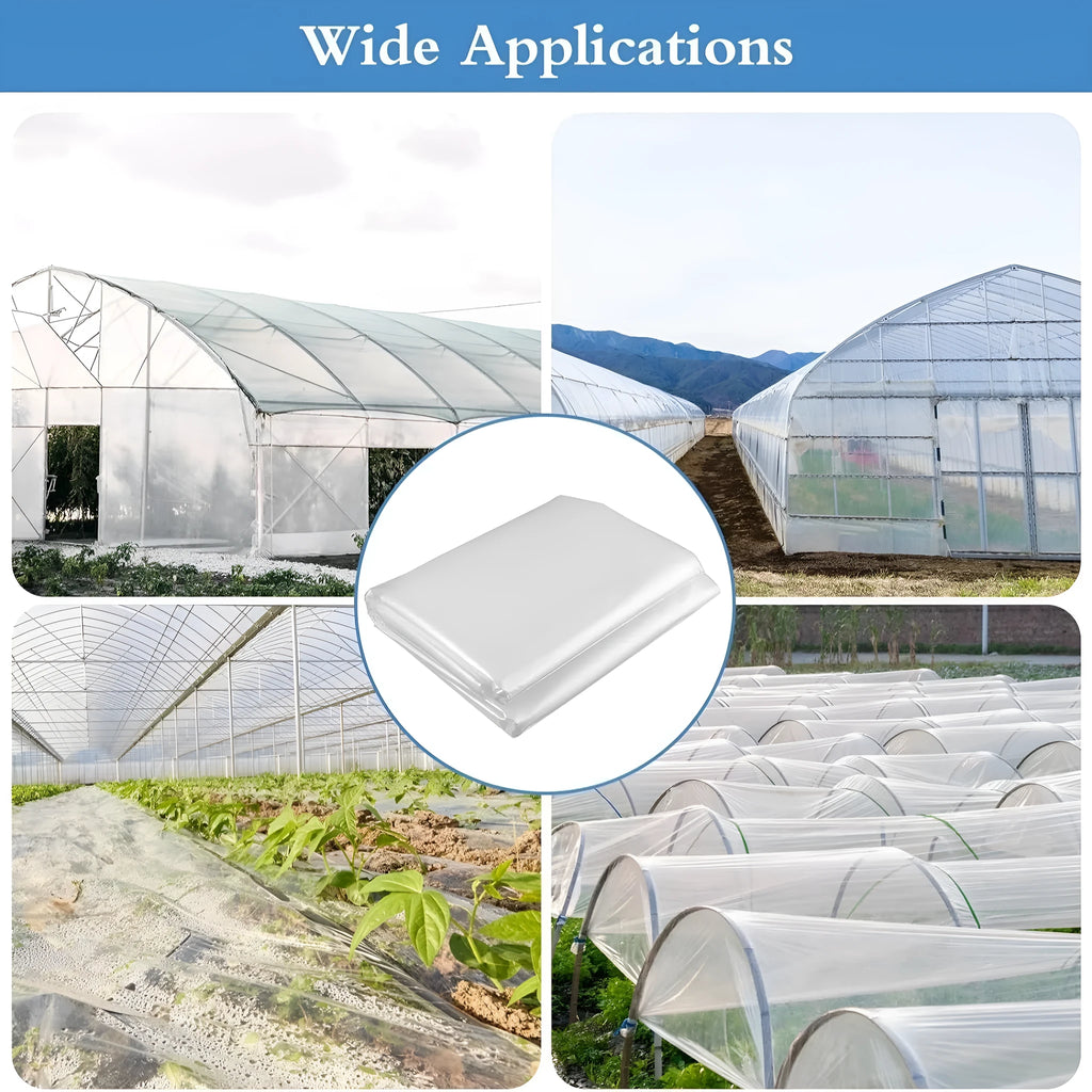 Roll of 4x8 metre plastic greenhouse cold film for vegetable shed insulation