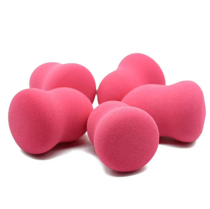 Pink non-latex makeup foundation sponge for wet or dry application measuring 4x4x5.6 cm