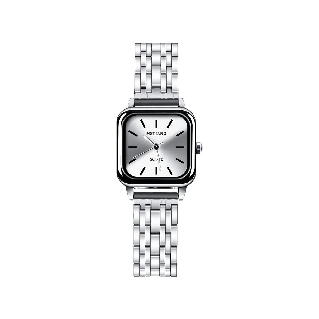 Women's 8mm thin fashion quartz watch with bamboo band, multiple colour options available