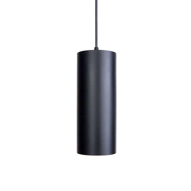 Creative retro iron art chandelier in D8053 matte black finish, available in long and short versions