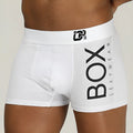 Men's 100% cotton boxer shorts in black and white, sizes L to XXL, breathable underwear