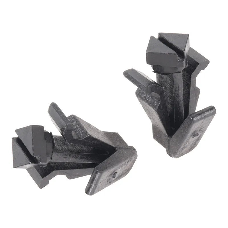 Black plastic bumper cover radiator grille fastening clip for Nissan vehicles model 76882-0M060