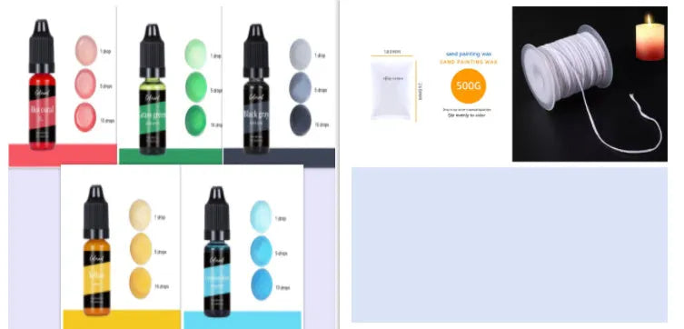 30 colour oil-based dye concentrate bottles for DIY candle and soap making