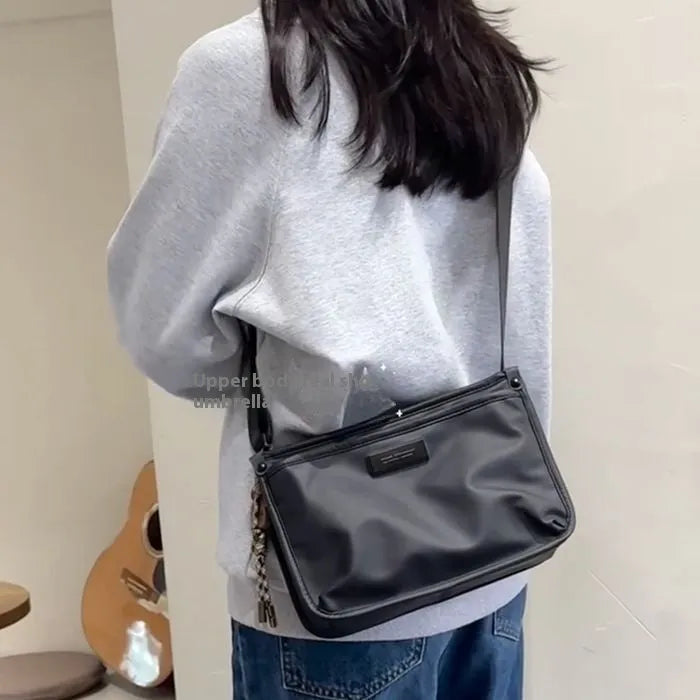 Oxford cloth retro square crossbody bag in trendy cool colour