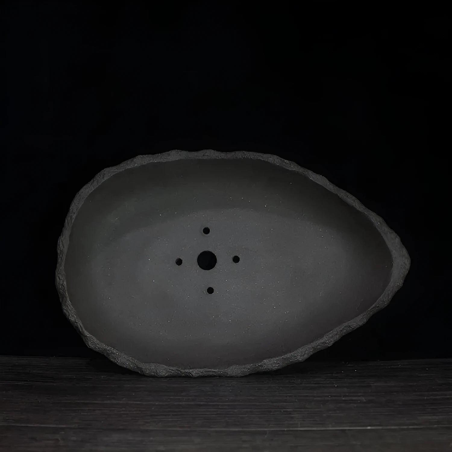 Handmade purple clay flower pot floor-standing large size with drainage hole options