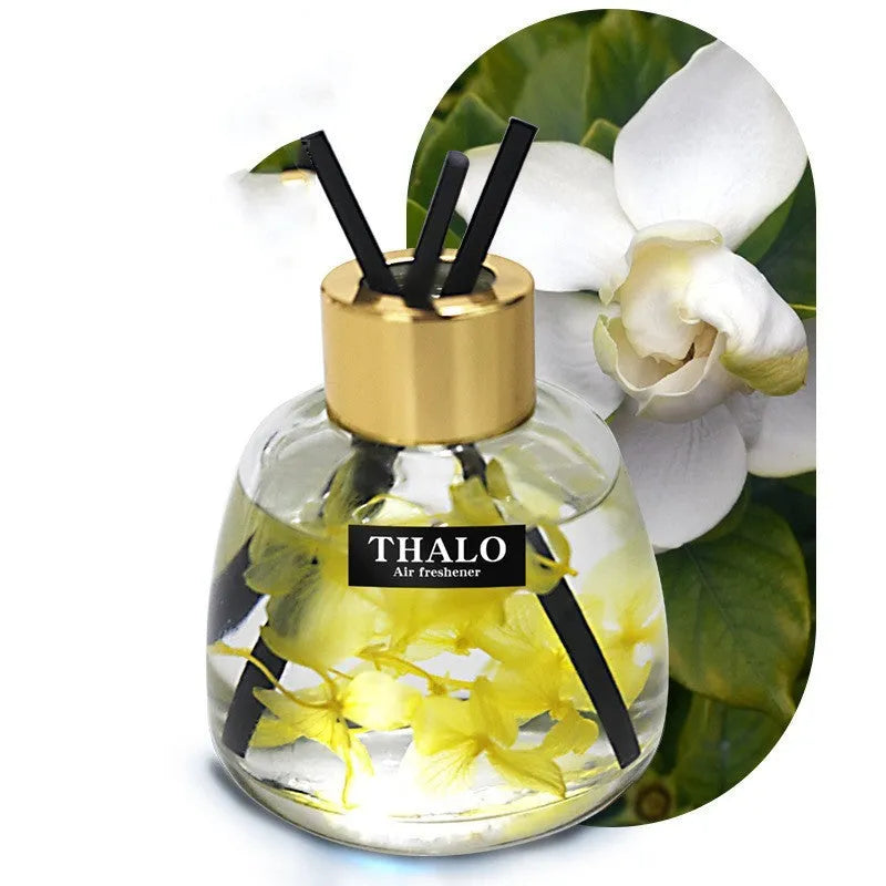 Glass car perfume ornament bottle in a choice of colours for dashboard decoration.